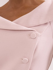 Phase Eight Pink Petite Sienna Tux Dress - Image 6 of 8