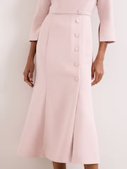 Phase Eight Pink Petite Sienna Tux Dress - Image 7 of 8