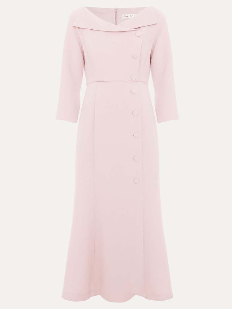 Phase Eight Pink Petite Sienna Tux Dress - Image 8 of 8