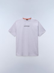 Napapijri Grey Napa Club Back Print Relaxed T-Shirt - Image 1 of 2