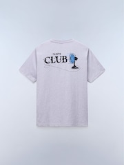 Napapijri Grey Napa Club Back Print Relaxed T-Shirt - Image 2 of 2