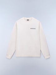 Napapijri Food Back Graphic Long Sleeve White T-Shirt - Image 1 of 2