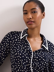 Phase Eight Blue Rita Spot Shirt - Image 5 of 8