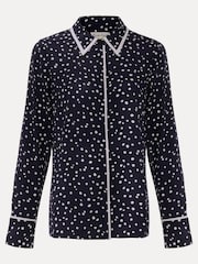 Phase Eight Blue Rita Spot Shirt - Image 8 of 8