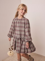 Brown Check Dress (3-16yrs) - Image 1 of 9