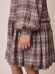 Brown Check Dress (3-16yrs) - Image 4 of 9