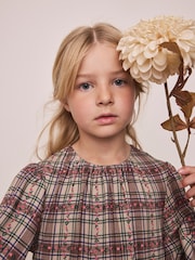 Brown Check Dress (3-16yrs) - Image 5 of 9