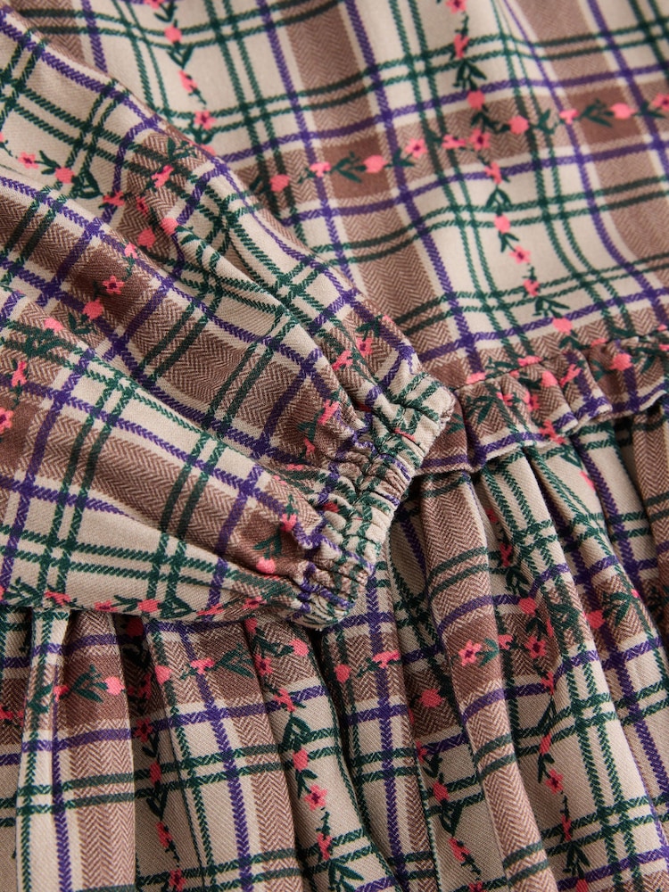 Brown Check Dress (3-16yrs) - Image 9 of 9