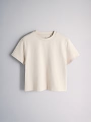 The Set 2 Pack Cropped T-Shirt and Shorts Co-ords Set Khaki Green/ Cream - Image 4 of 7