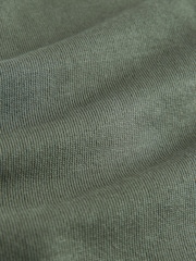 The Set 2 Pack Cropped T-Shirt and Shorts Co-ords Set Khaki Green/ Cream - Image 6 of 7