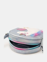 Angels By Accessorize Silver Girls Round Unicorn Crossbody Bag - Image 2 of 2