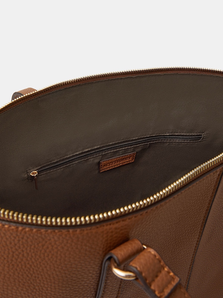 Accessorize Brown Plain Tote Bag - Image 3 of 3 Accessorize Brown Plain Tote Bag - Image 3 of 3
