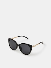 Accessorize Black Pearl Cat Eye Sunglasses - Image 1 of 1
