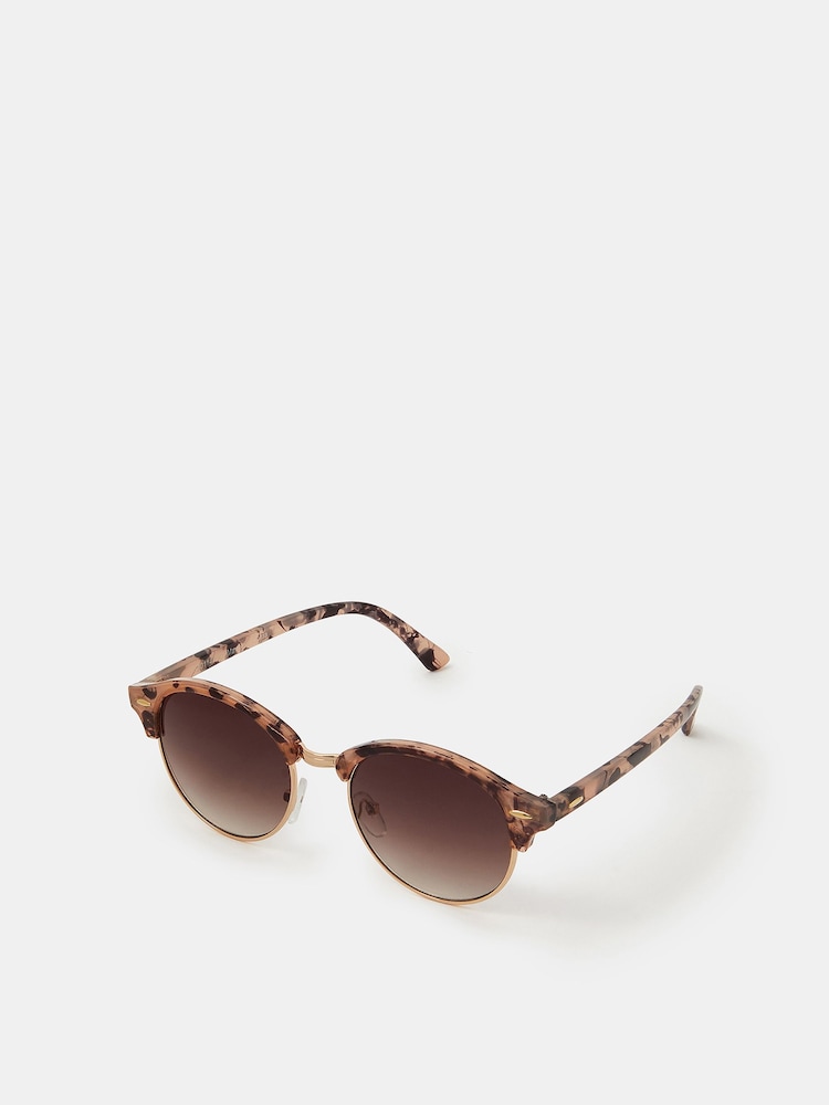 Accessorize Tort Browline Sunglasses - Imaginea 1 din 2