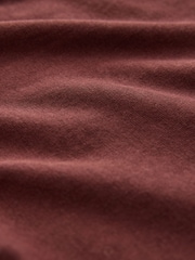 Chocolate Brown Essential Pure Cotton Short Sleeve Crew Neck T-Shirt - Image 8 of 8