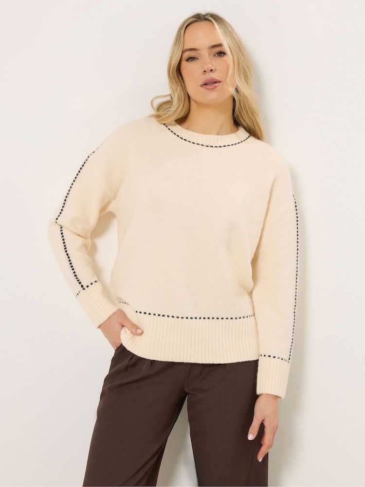 סוודר בדוגמת תפרים של Long Tall Sally - תמונה 1 מתוך 5 סוודר בדוגמת תפרים של Long Tall Sally - תמונה 1 מתוך 5