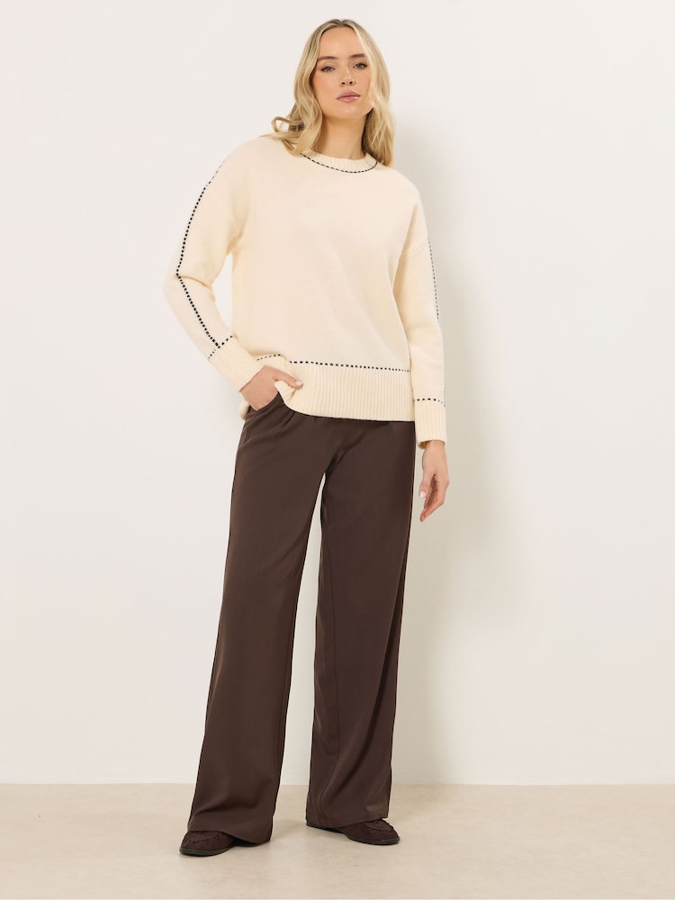 סוודר בדוגמת תפרים של Long Tall Sally - תמונה 2 מתוך 5 סוודר בדוגמת תפרים של Long Tall Sally - תמונה 2 מתוך 5