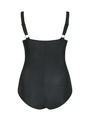 Yours Curve Coal Black Active Swimsuit - Image 7 of 7