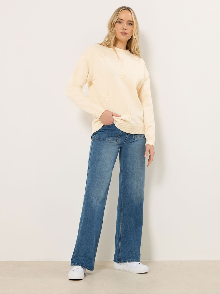 Long Tall Sally Floral Embroidered Jumper - תמונה 2 מתוך 5 Long Tall Sally Floral Embroidered Jumper - תמונה 2 מתוך 5