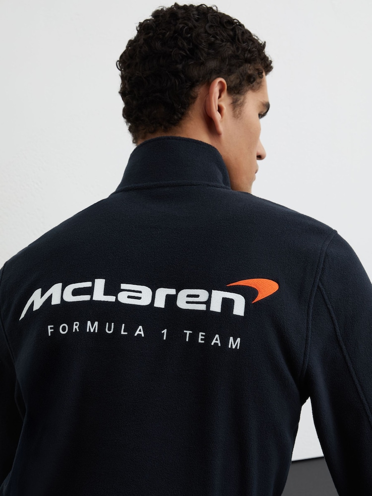 כחול כהה - McLaren Racing Fleece Half-Zip Top Unisex-Fit - תמונה 1 מתוך 9