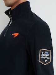 כחול כהה - McLaren Racing Fleece Half-Zip Top Unisex-Fit - תמונה 6 מתוך 9