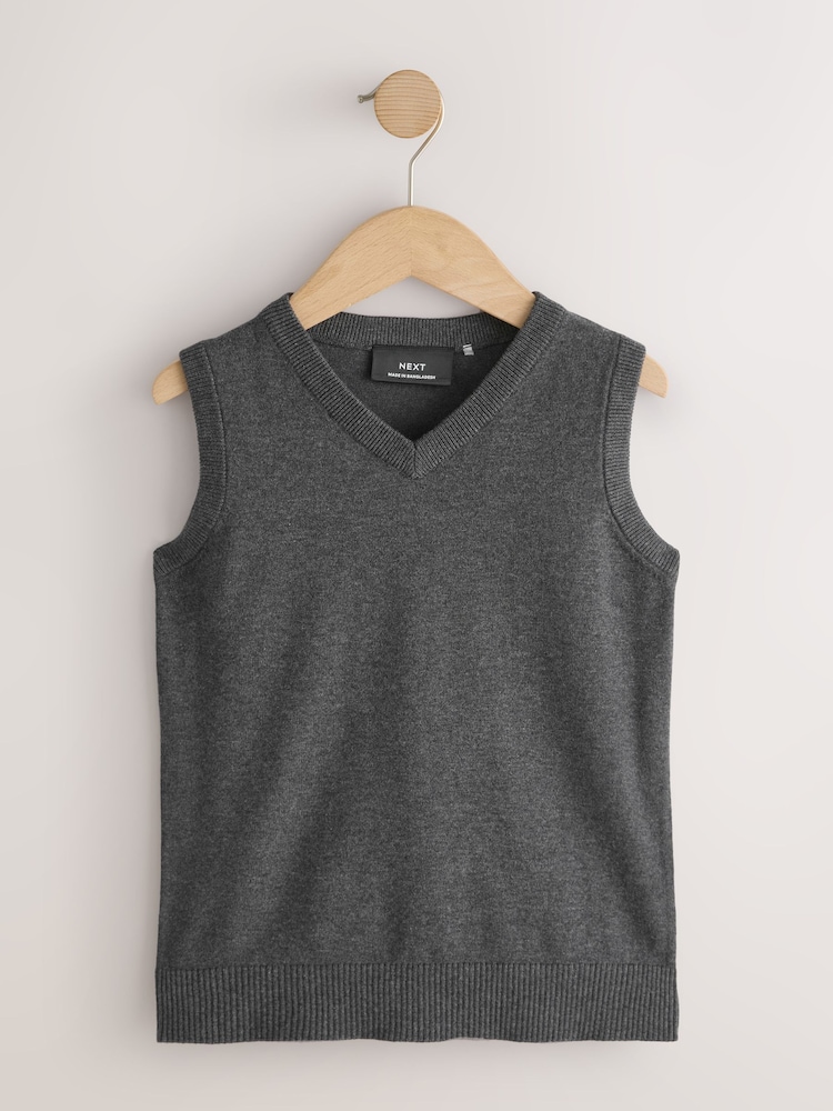 Charcoal Grey School Tank Top 2 Pack (3-16yrs) - Image 2 of 5