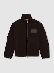 McLaren Chocolate Brown Racing Motorsport Fleece Jacket Unisex-Fit - 2 paveikslėlis iš 10