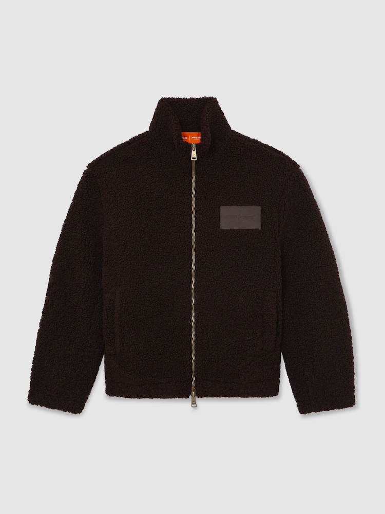McLaren Chocolate Brown Racing Motorsport Fleece Jacket Unisex-Fit - 2 paveikslėlis iš 10