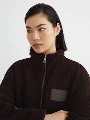 McLaren Chocolate Brown Racing Motorsport Fleece Jacket Unisex-Fit - 7 paveikslėlis iš 10