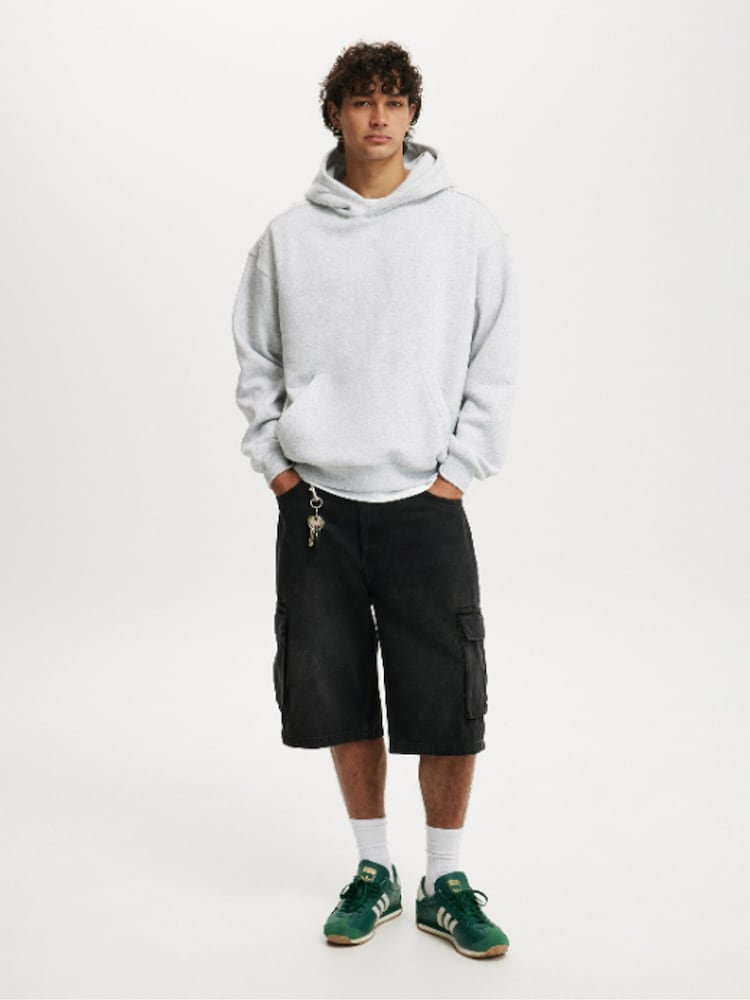 Sweat à capuche Calvin Klein badge hoodie blanc