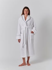 Bata de microfibra Jasper Conran London JC con ribetes - Imagen 1 de 2