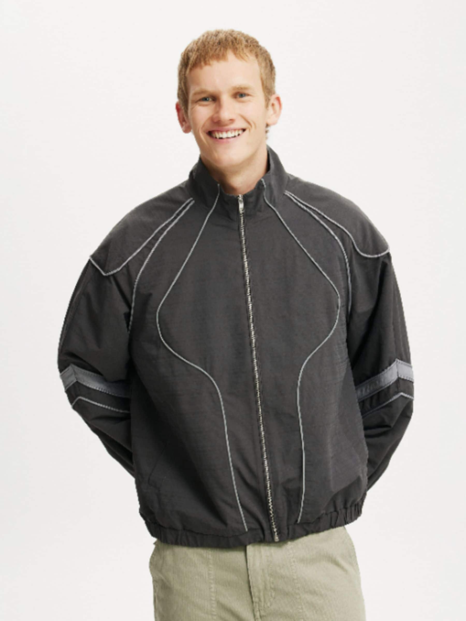 Buy Cotton On Black Panelled Racer Jacket from Next USA