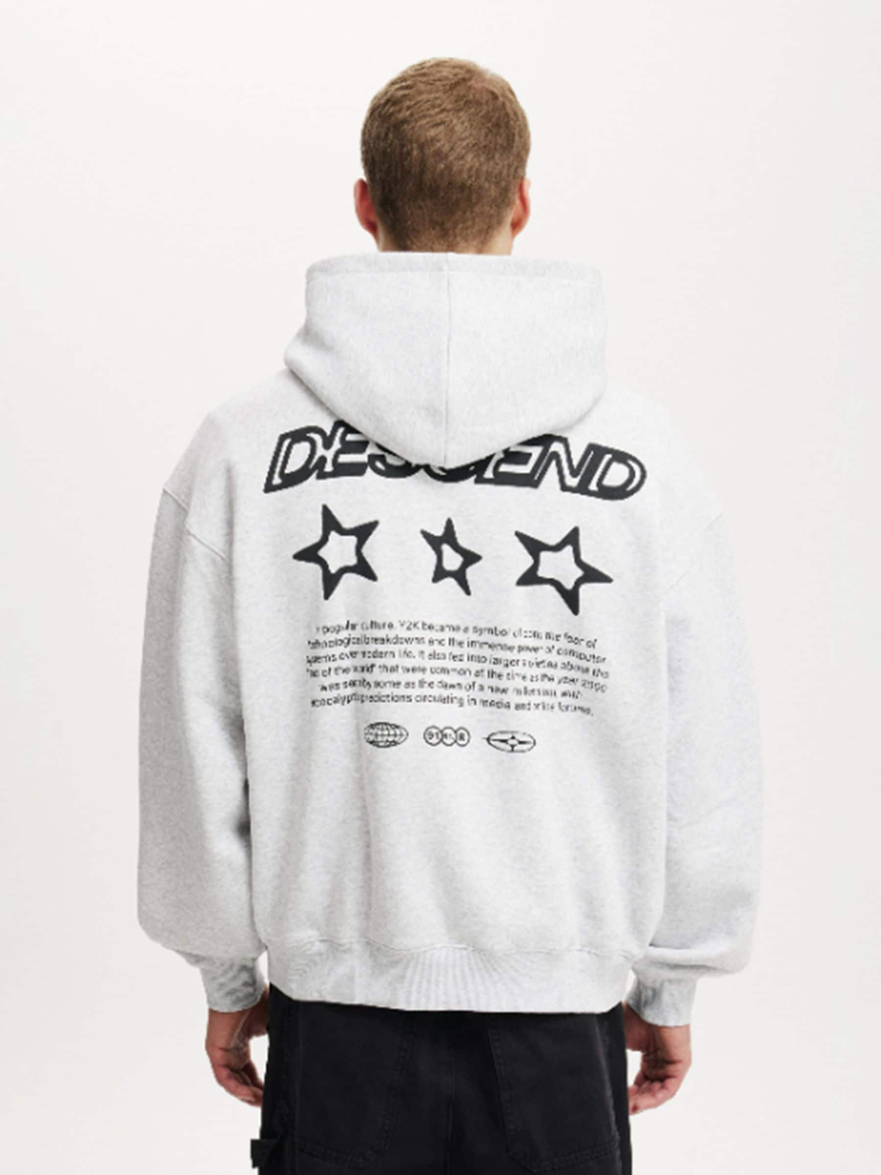 Buy Cotton On Light Grey Box Fit Graphic Hoodie from Next South Africa