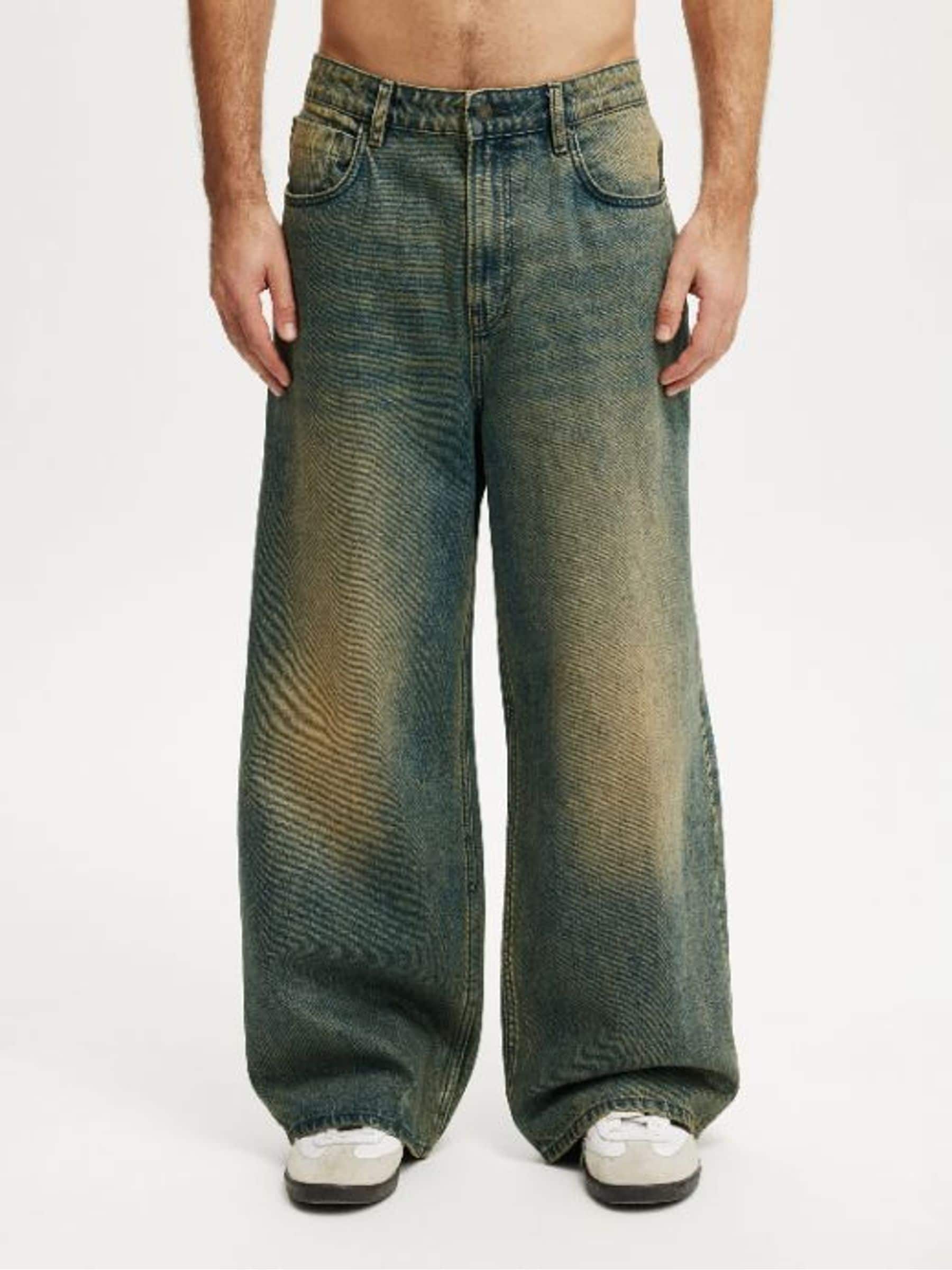 Buy Cotton On Y2K Washed Blue Super Baggy Jeans from Next USA
