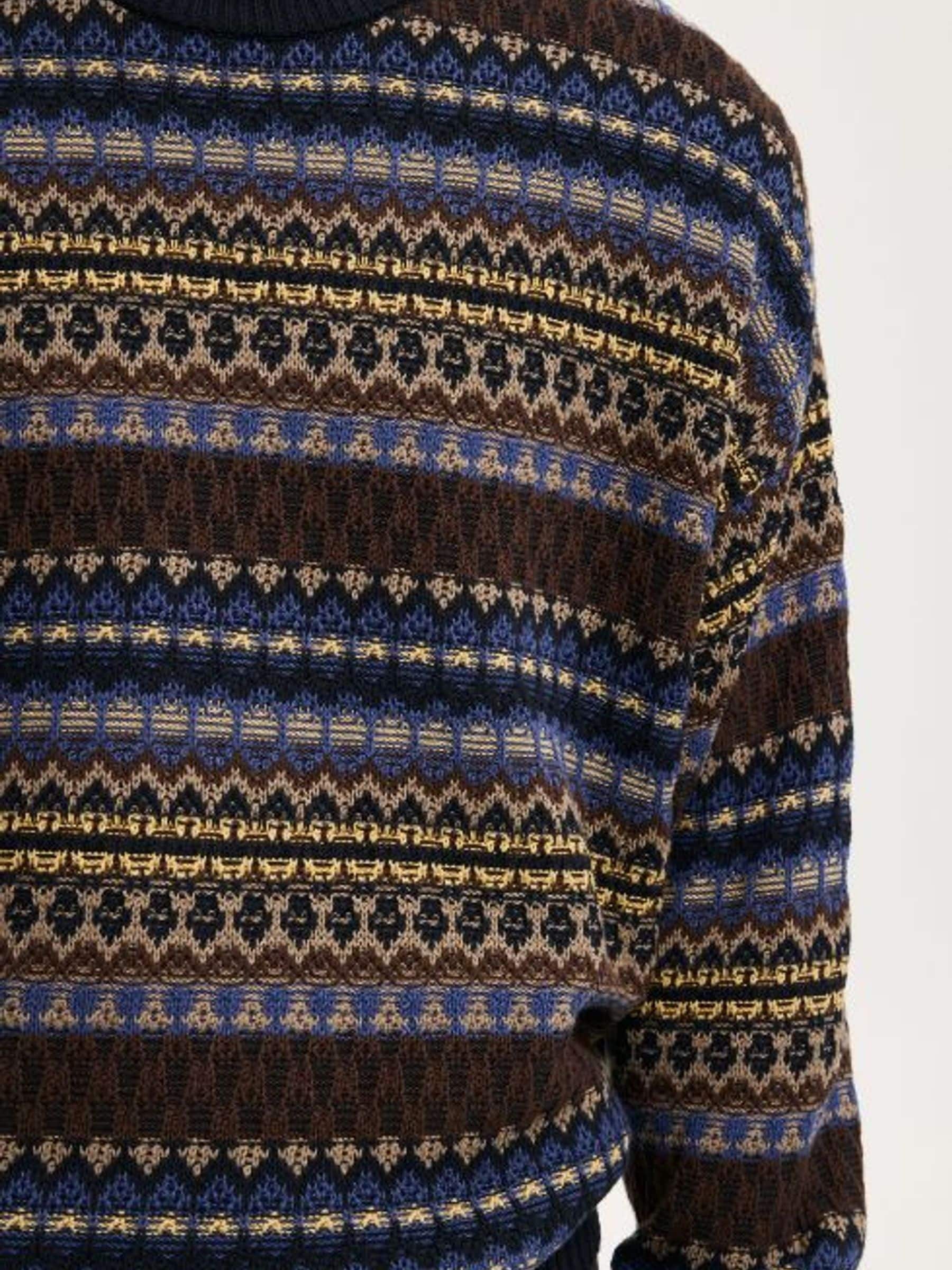 Buy Cotton On Navy Pattern Garage Knit Jumper from Next USA