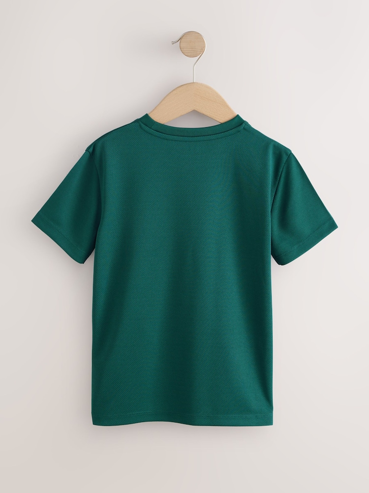 Dark Green Single Sports T-Shirt (3-16yrs) - Image 2 of 4