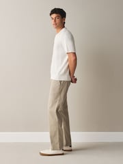 Stone Straight Fit Authentic Washed Chino Trousers - Image 2 of 9