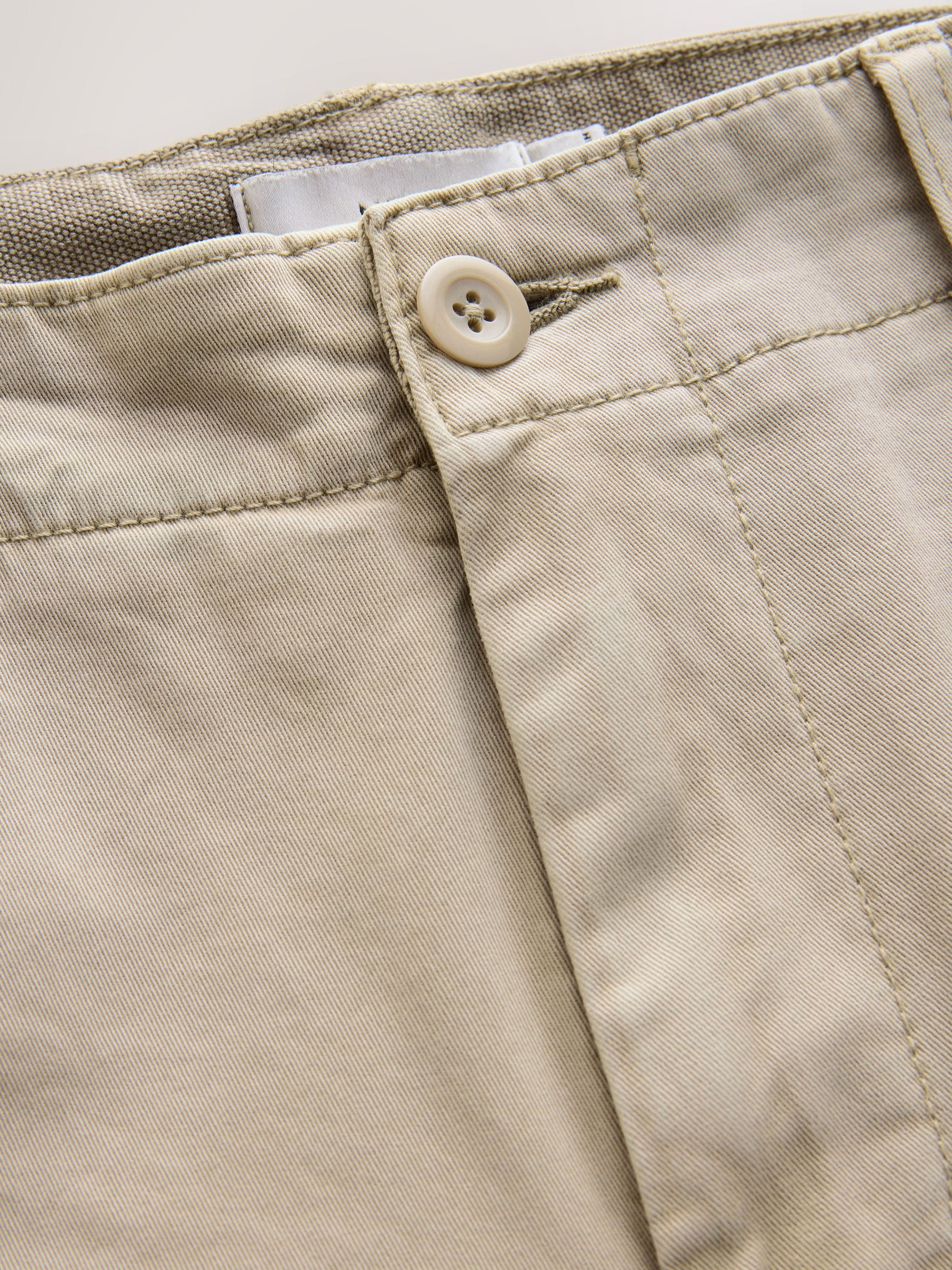 Buy Stone Straight Fit Authentic Washed Chino Trousers from Next USA