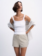 The Set 3 Pack Jersey Shorts Khaki Green/ Stone/ Grey Marl - Image 5 of 11