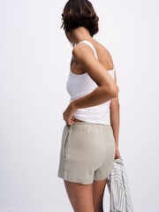 The Set 3 Pack Jersey Shorts Khaki Green/ Stone/ Grey Marl - Image 6 of 11