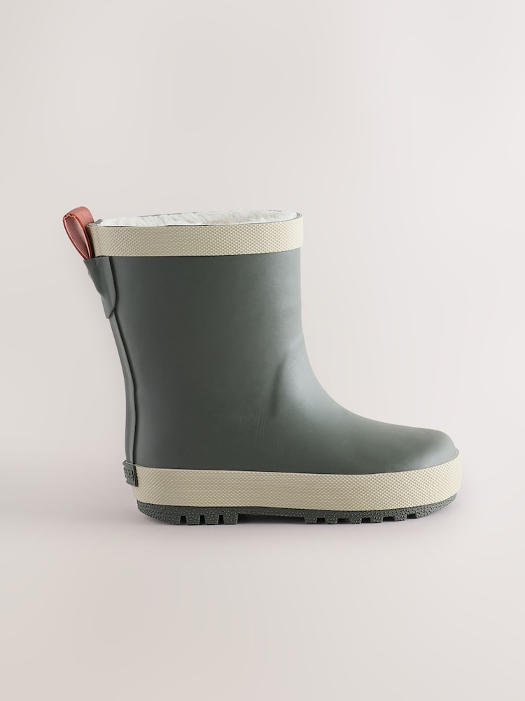 Grün/Khaki - Warm Lined Rubber Wellies - Bild 2 von 5 Grün/Khaki - Warm Lined Rubber Wellies - Bild 2 von 5