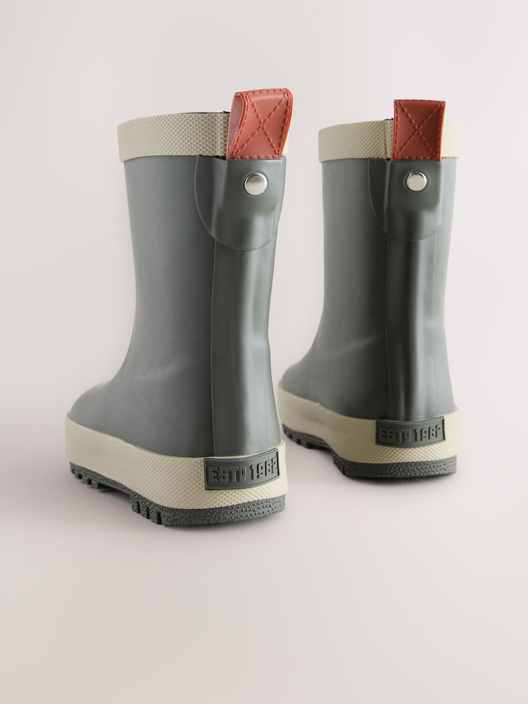 Grün/Khaki - Warm Lined Rubber Wellies - Bild 5 von 5 Grün/Khaki - Warm Lined Rubber Wellies - Bild 5 von 5