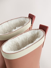 Rostbraun - Warm Lined Rubber Wellies - Bild 4 von 4