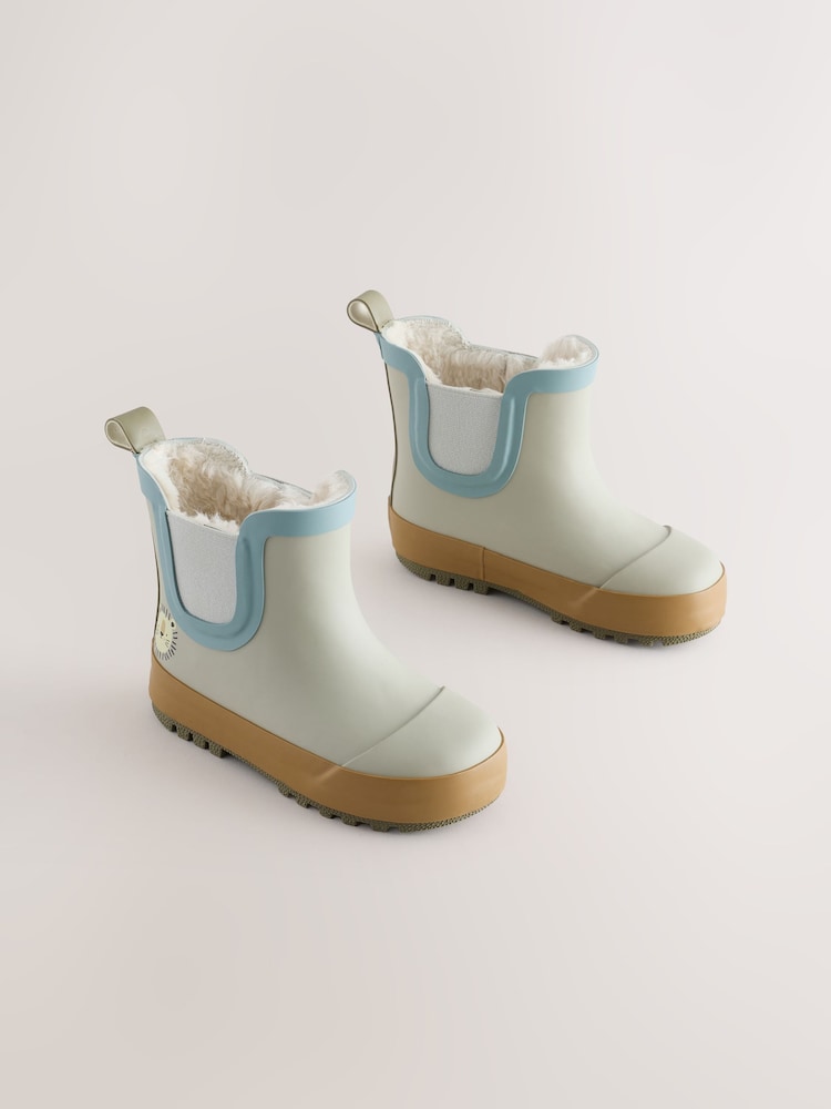 Neutral Lion Warm Lined Ankle Wellies - Image 1 of 5