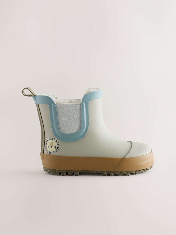 Neutral Lion Warm Lined Ankle Wellies - Image 2 of 5