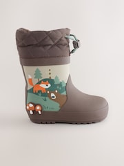 Brun Woodland - Manschett Wellies - Bild 2 av 5
