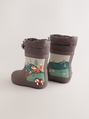Brun Woodland - Manschett Wellies - Bild 4 av 5