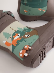 Brun Woodland - Manschett Wellies - Bild 5 av 5
