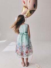 أخضر - Floral Prom Dress (3-16yrs) - Image 2 of 9