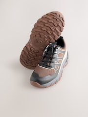 Brown Elastic Lace Trainers - Image 5 of 7